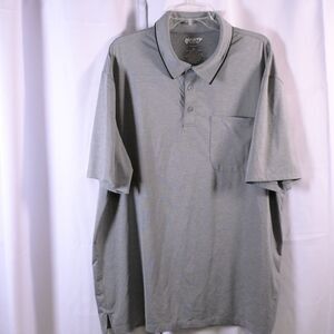 Duluth Trading Co Gray Standard Fit Short Sleeve Polo Shirt Mens XL